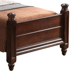 Elegant Traditional Twin Bed In Cappuccino