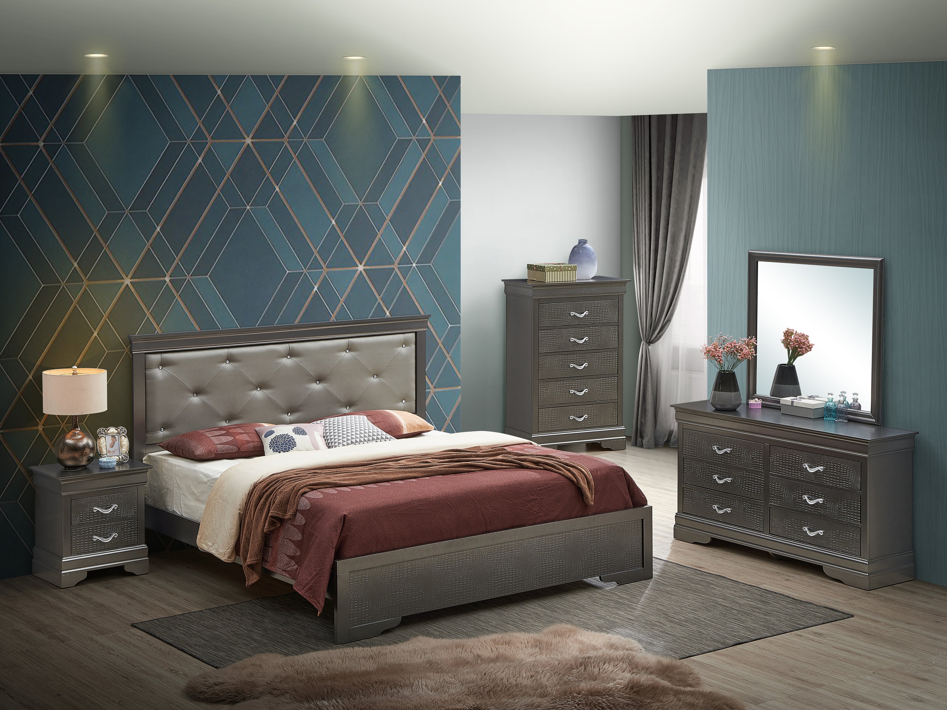 Stunning Metallic Bed Frame