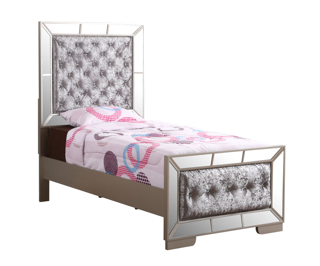 Elegant Contemporary Twin Bed
