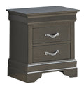 Sleek Metallic Nightstand