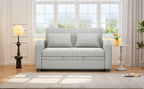 61.6" Pull Out Sofa Bed Modern Chenille Convertible Loveseat