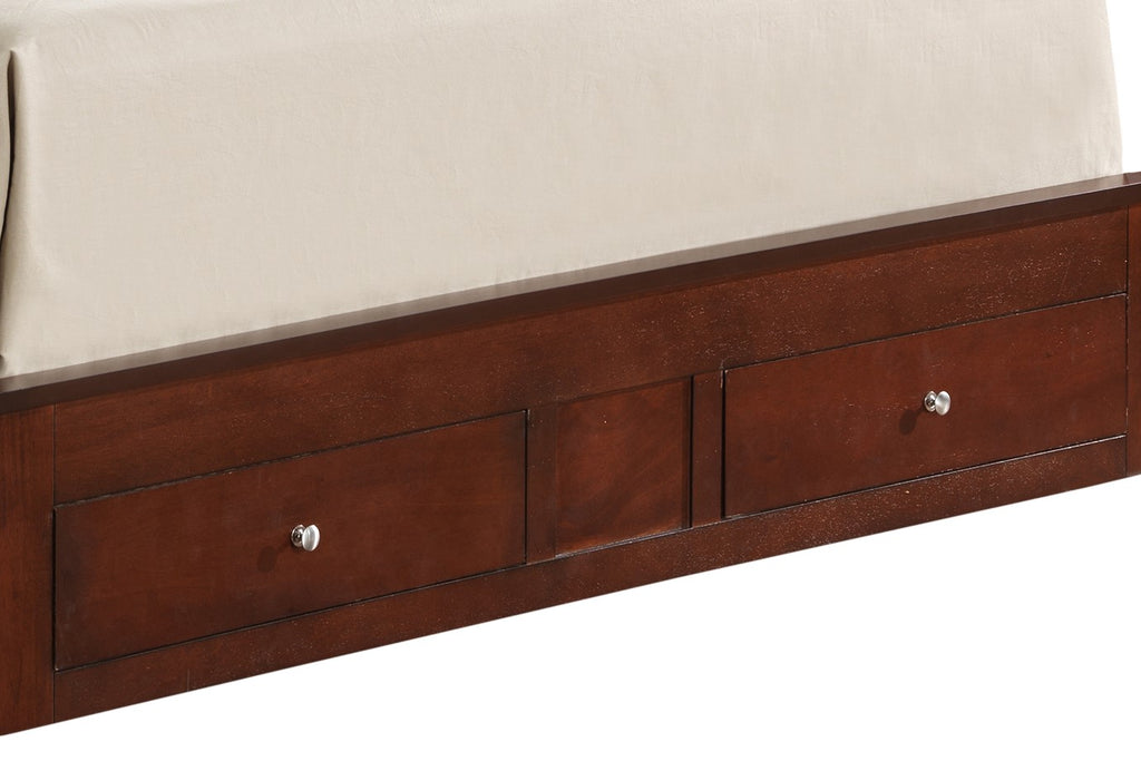 Charming Transitional Queen Bed With Storage