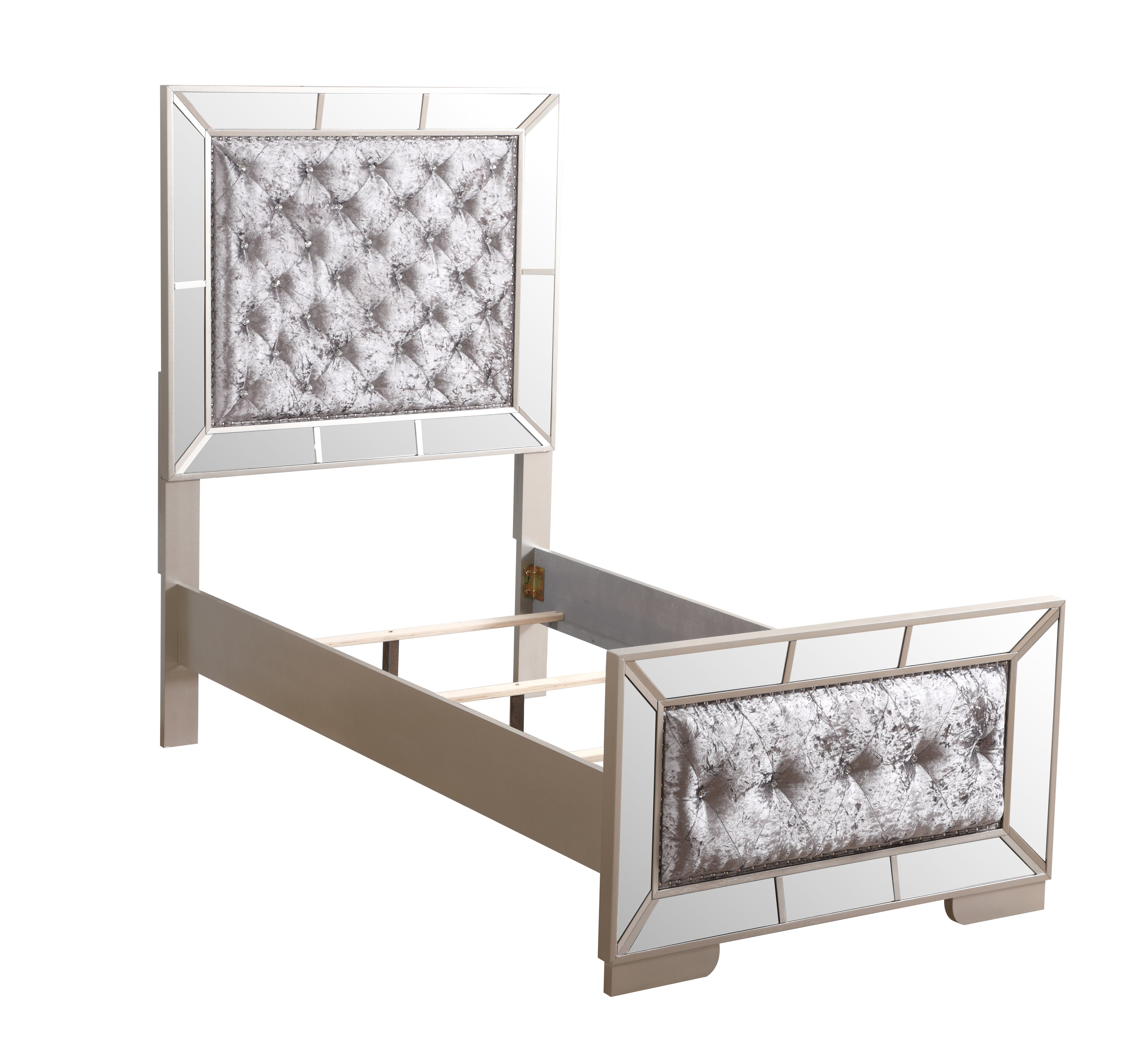 Elegant Contemporary Twin Bed