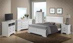 Elegant Traditional Full Bed in Crisp