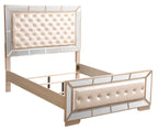 Elegant Pearl Queen Bed With Minimalist Design