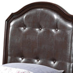 Charming Transitional Twin Bed in Cappuccino