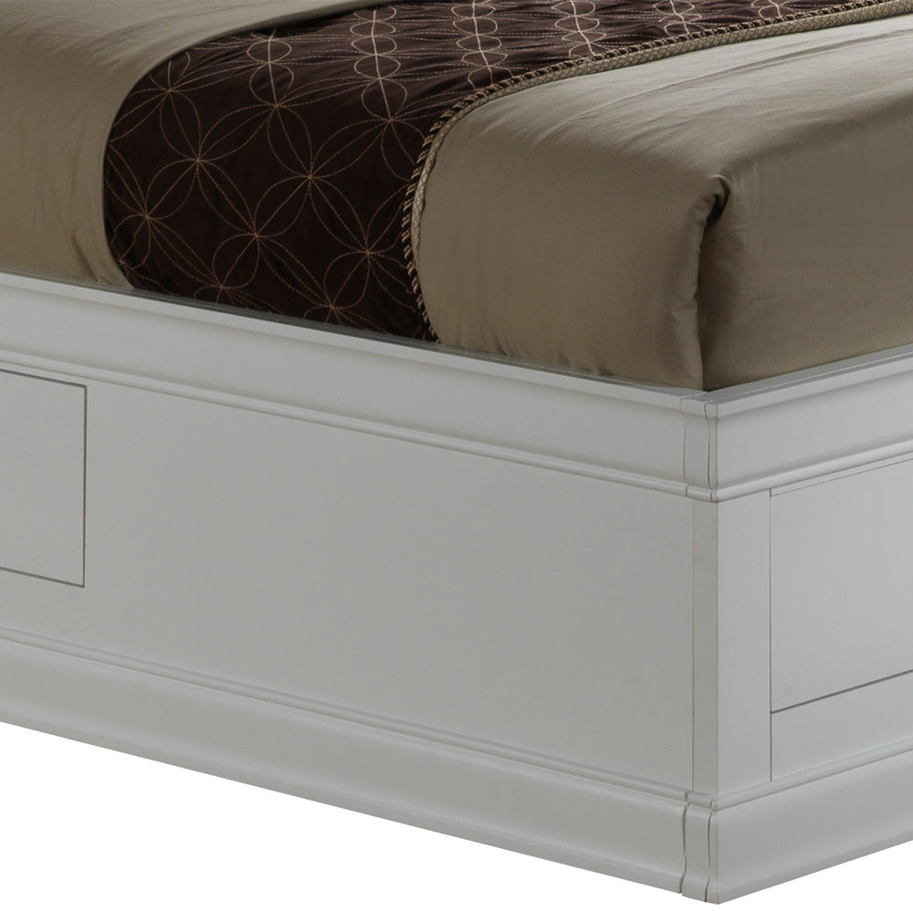 Elegant Traditional King Storage Bed