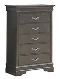 Sleek Transitional Metal Dresser