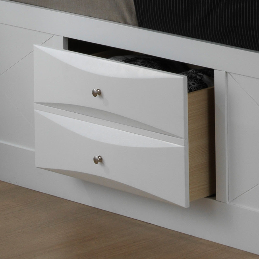 Contemporary Full Storage Bed