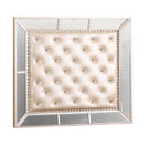 Elegant Contemporary Twin Bed in Pearl Finish