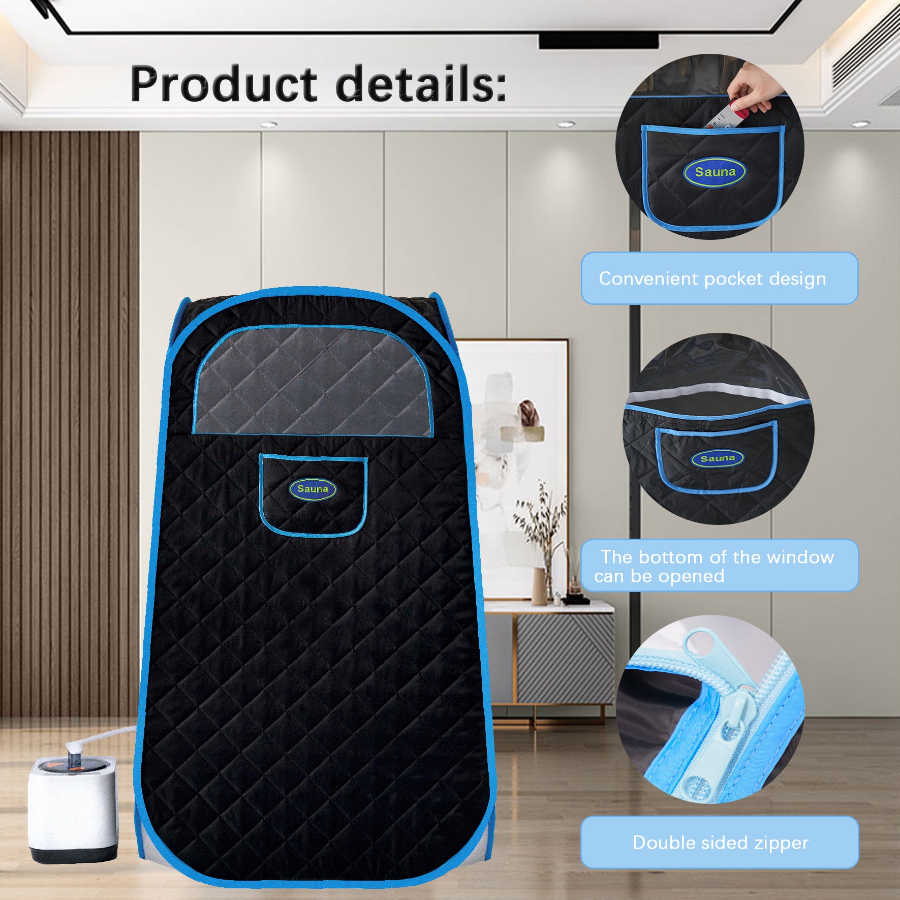 Portable Folding Full Size Steam Sauna
