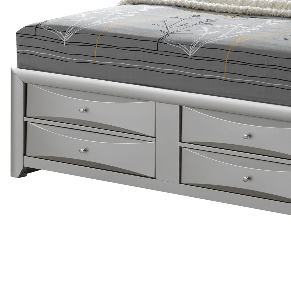 Stylish Full Bed With Hidden Storage