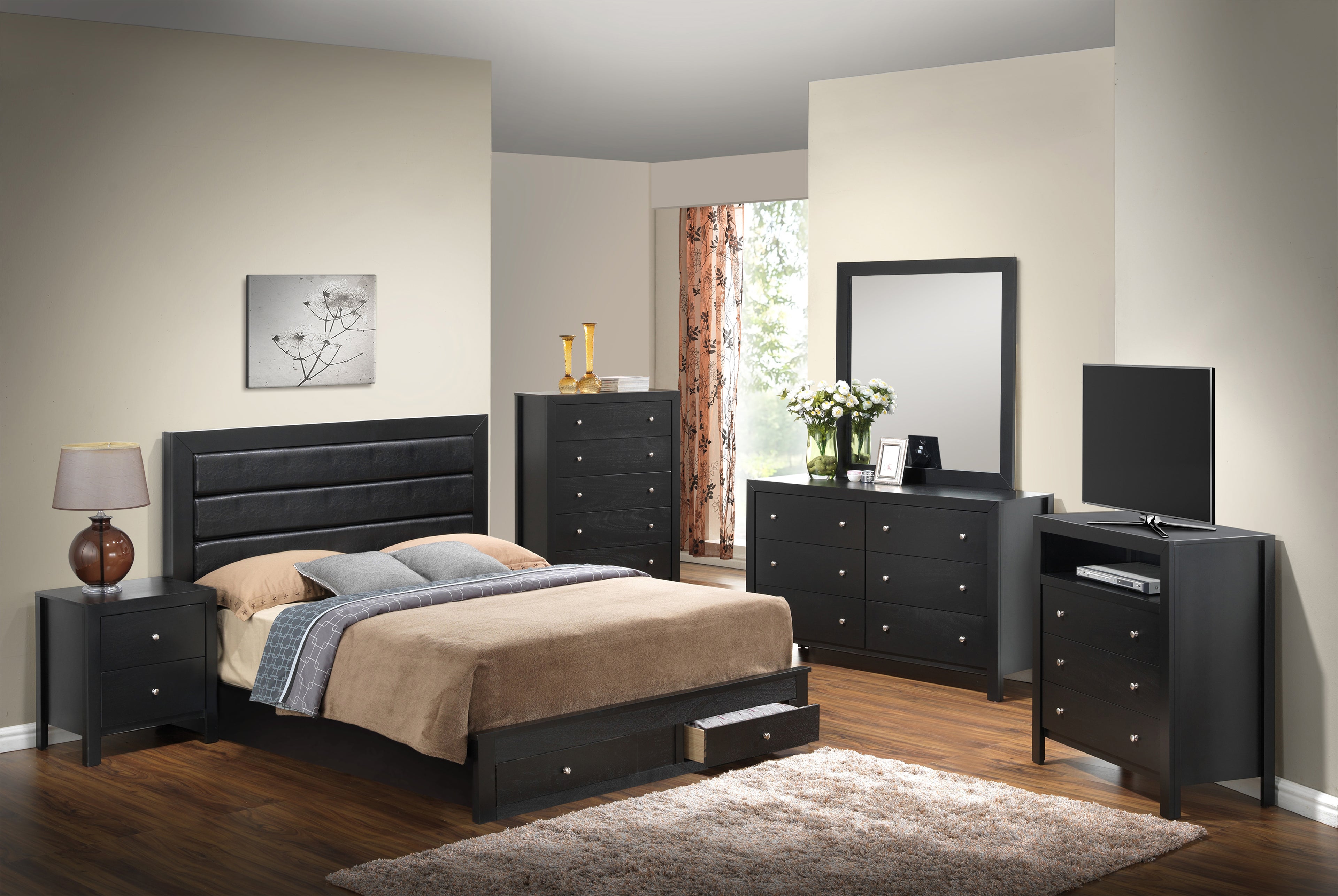 Sleek Transitional Bed