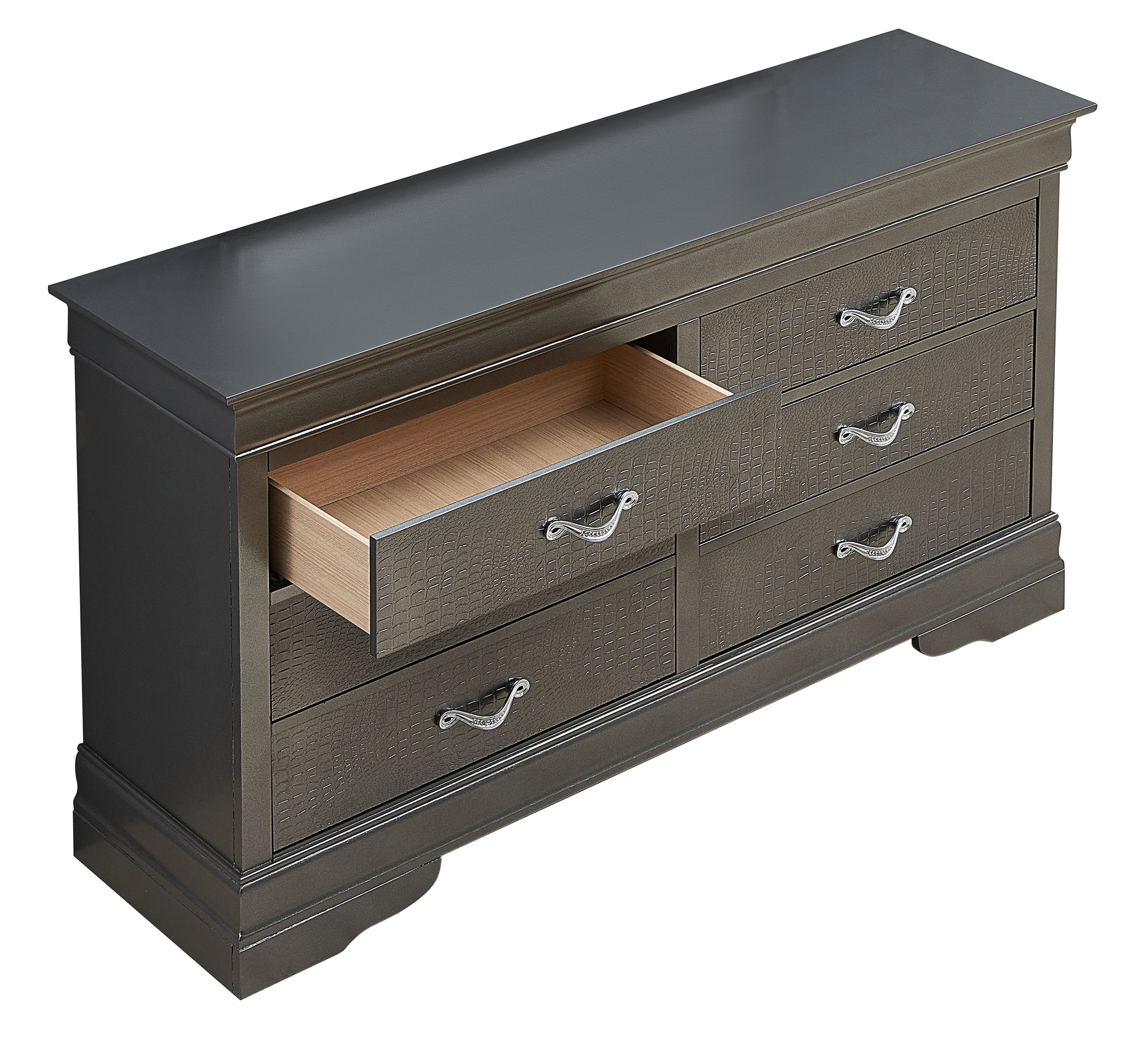 Sophisticated Metallic Dresser
