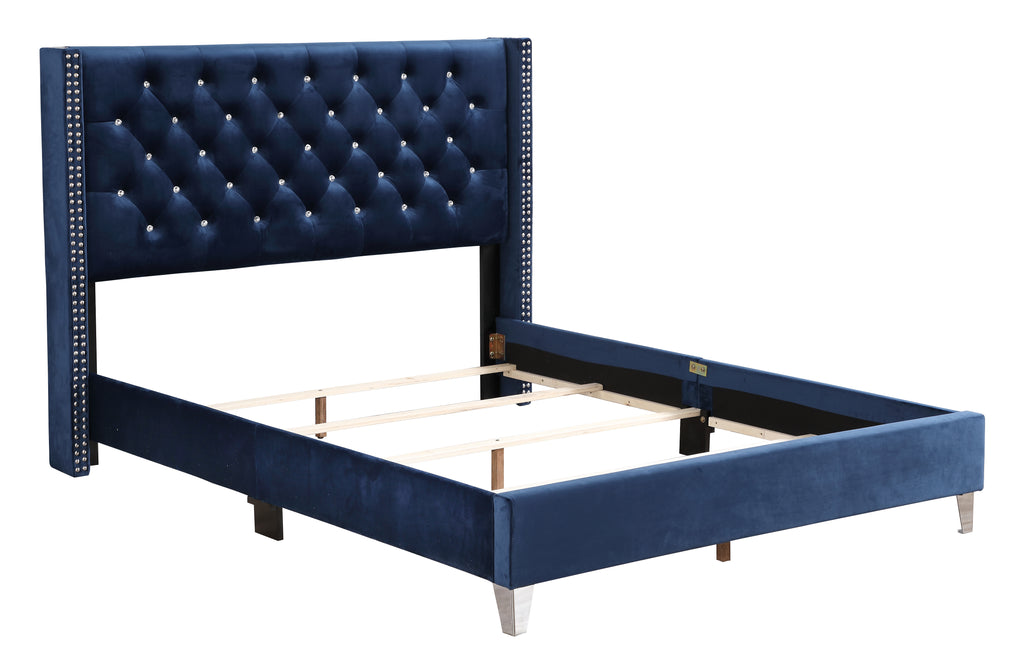 Transitional Full Upholstered Bed