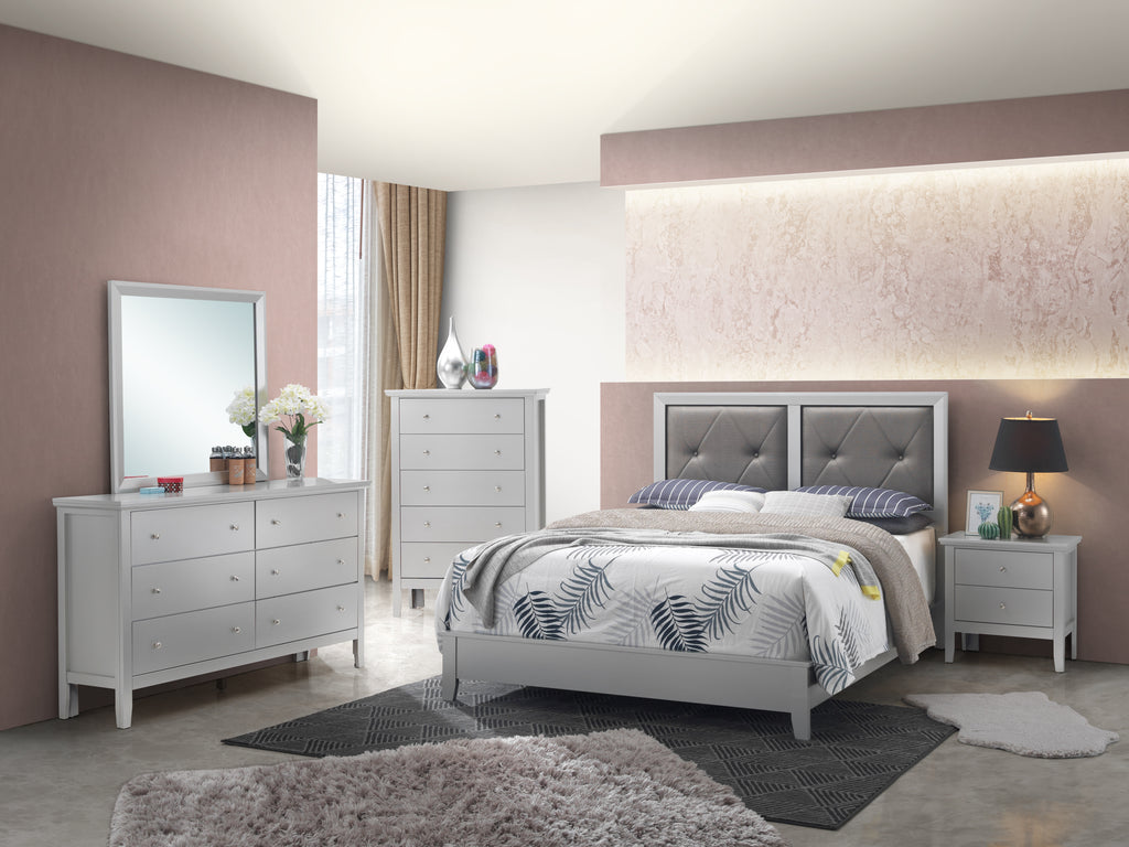 Elegant Transitional Full Bed In