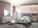 Transitional Queen Bed In Elegant