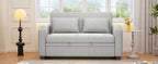 61.6" Pull Out Sofa Bed Modern Chenille Convertible Loveseat