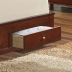 Transitional Cherry Full Storage Bed