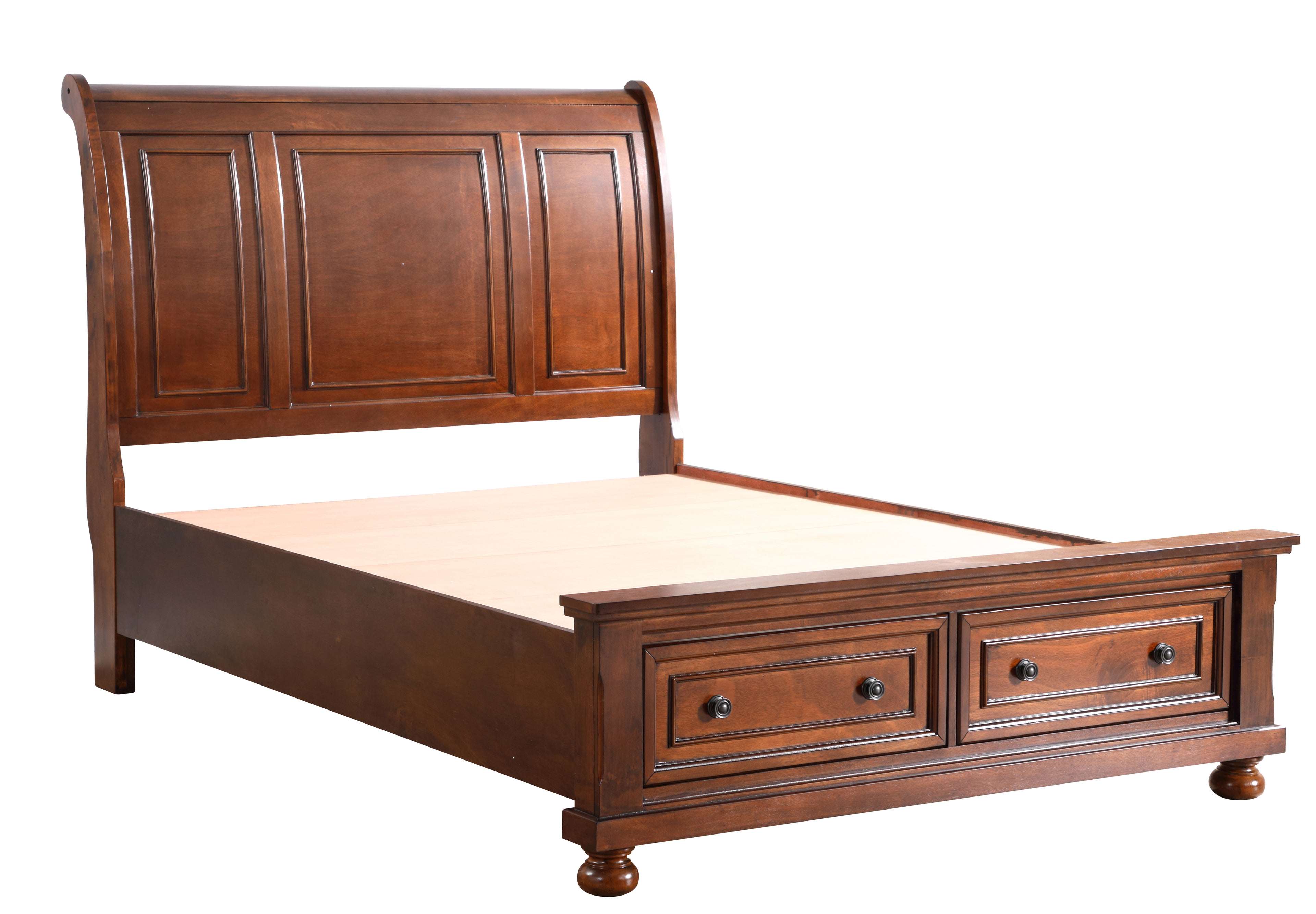 Traditional Cherry Twin Bed for Cozy Spaces
