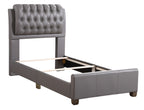 Contemporary Twin Bed In Light