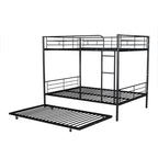 Full Over Full Metal Bunk Bed with Trundle
