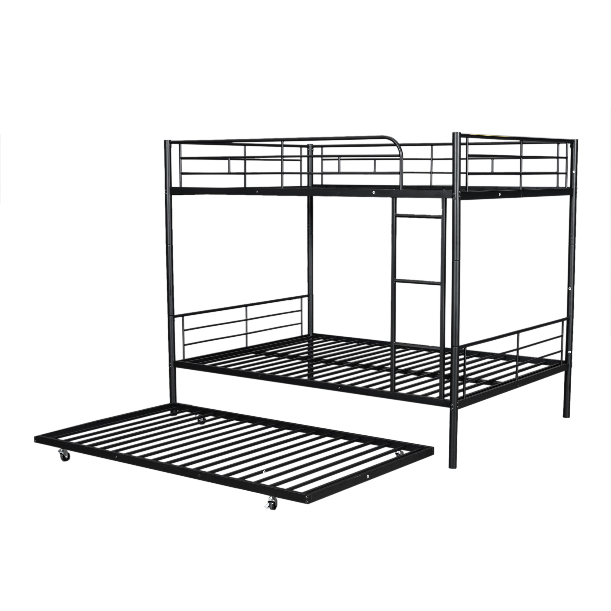 Full Over Full Metal Bunk Bed with Trundle