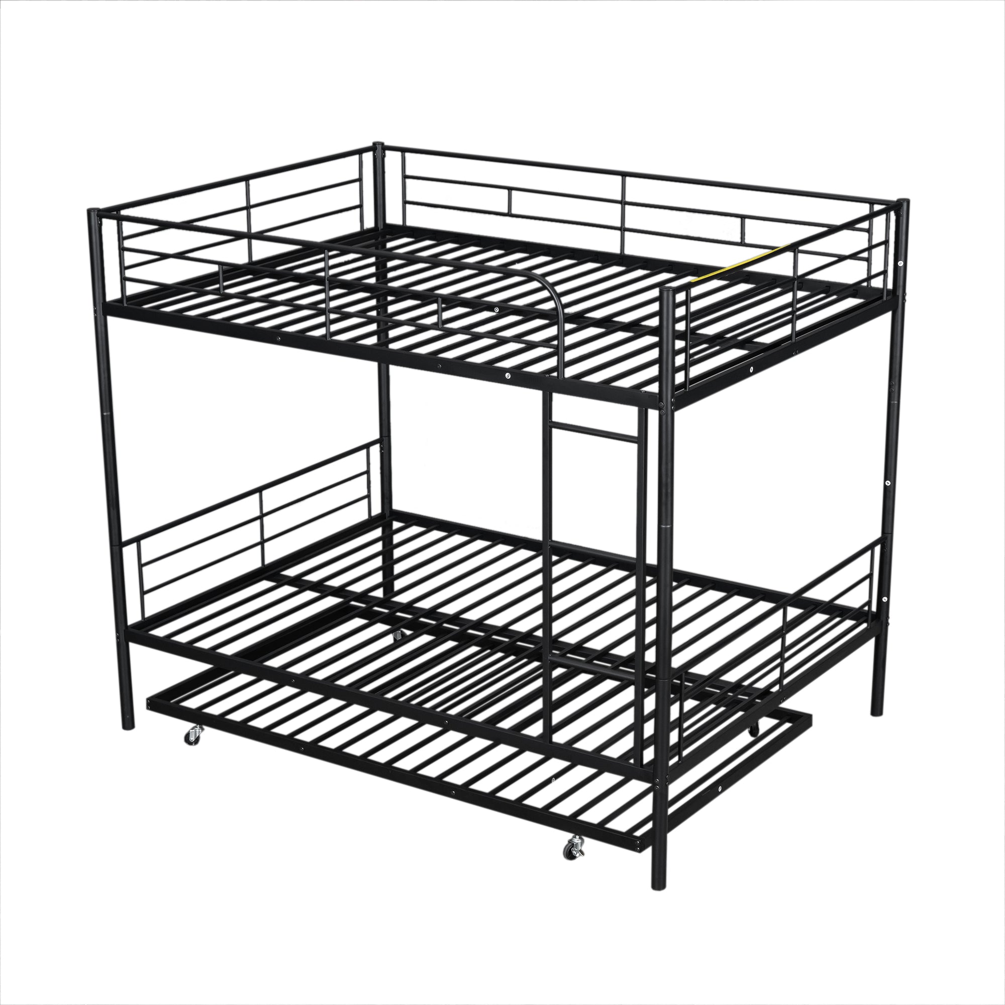 Full Over Full Metal Bunk Bed with Trundle