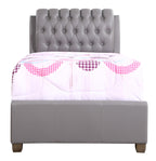 Contemporary Twin Bed In Light