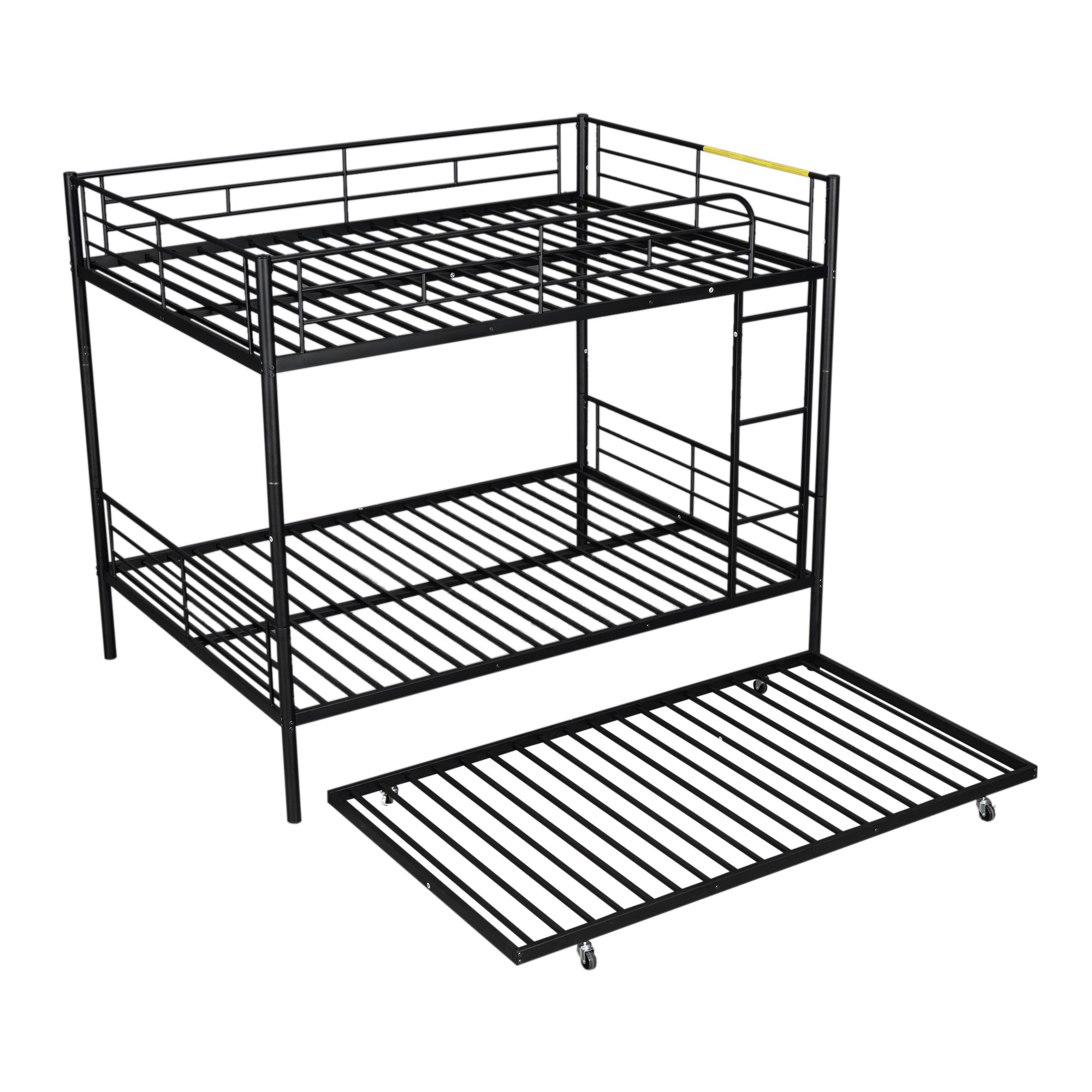 Full Over Full Metal Bunk Bed with Trundle