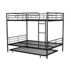 Full Over Full Metal Bunk Bed with Trundle