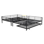 Full Over Full Metal Bunk Bed with Trundle