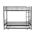 Full Over Full Metal Bunk Bed with Trundle