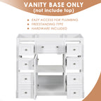 36" Bathroom Vanity without Sink, Cabinet Base Only