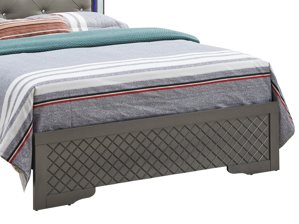 Verona G6702C-FB3 Full Bed - Metallic