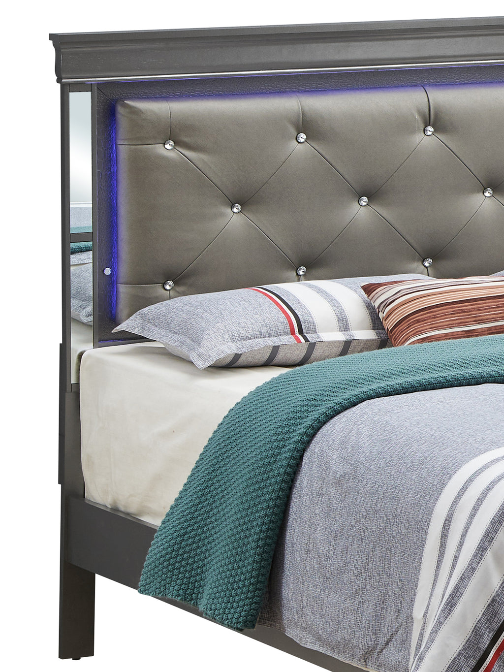 Verona G6702C-FB3 Full Bed - Metallic
