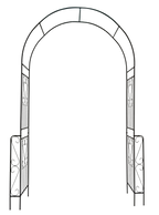 Metal Garden Arch W55'' x H94.5''