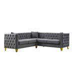 82.2-Inch Velvet Corner Sofa