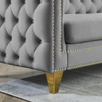 82.2-Inch Velvet Corner Sofa