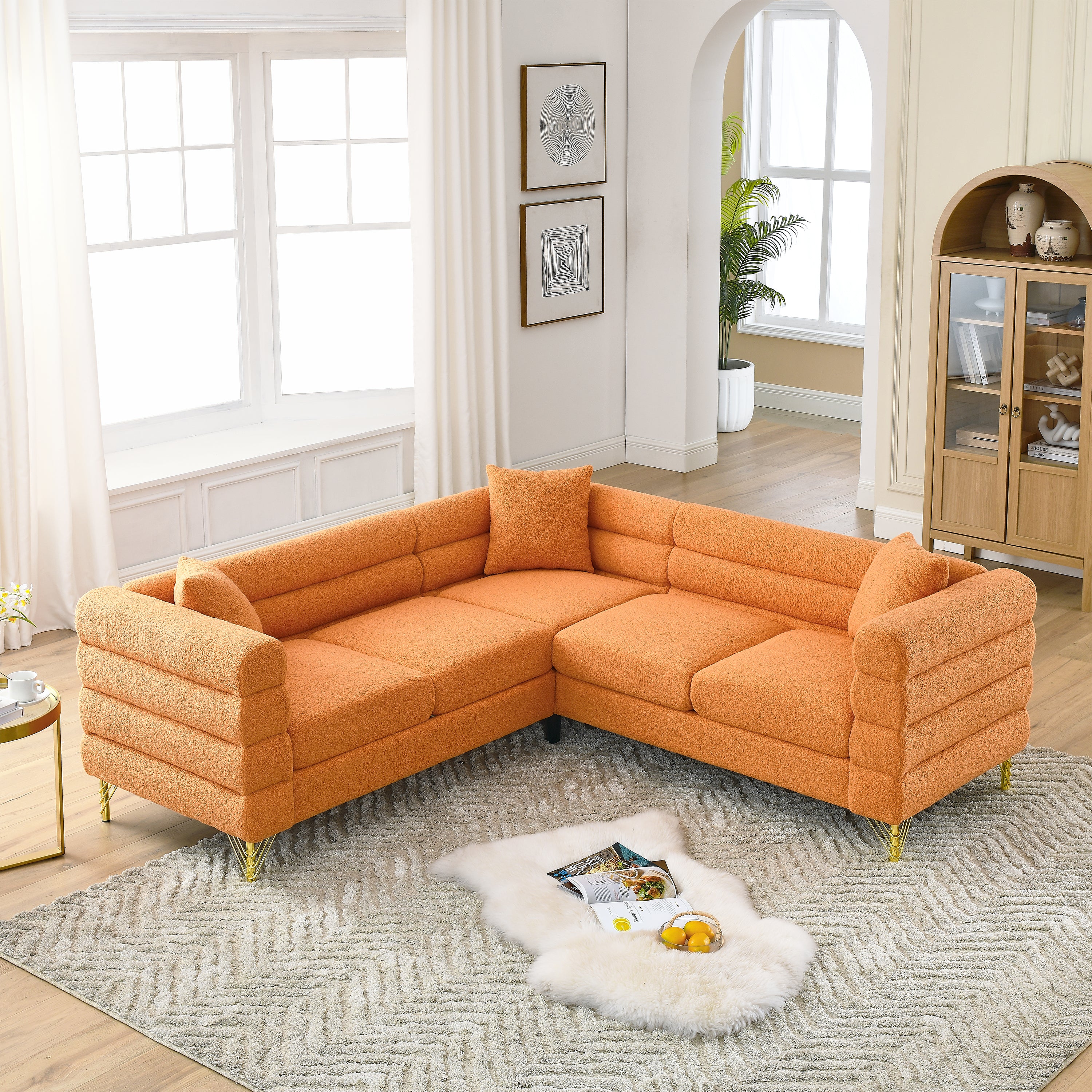 81.5-Inch Oversized Corner Sofa