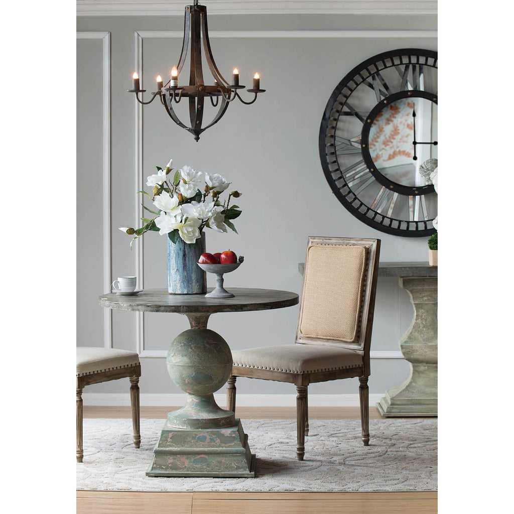6-Light Metal Chandelier