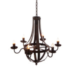 6-Light Metal Chandelier