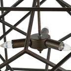 3-Light Metal Chandelier