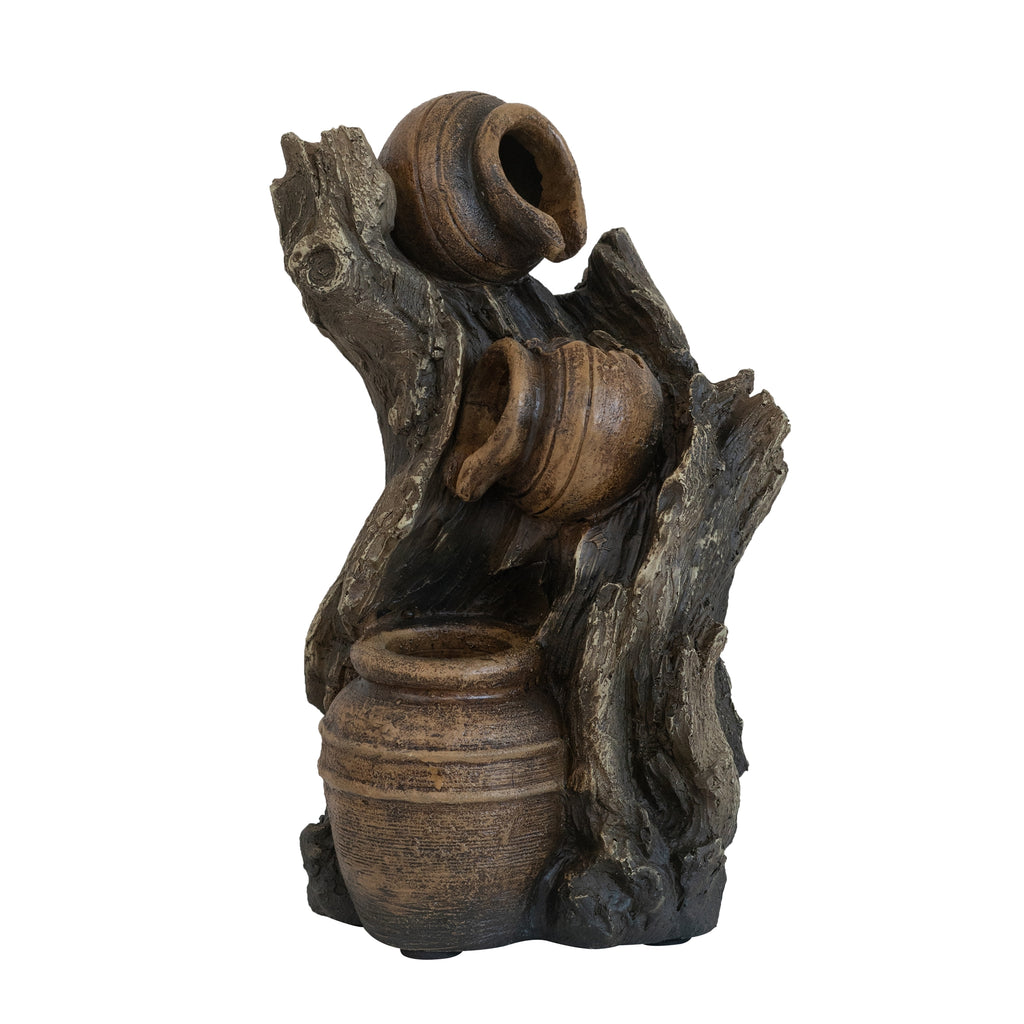 Decorative 3 Tier Water Fountain with Pot Design
