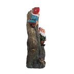 8.3x4.7x13.8" Decorative Woodland Gnome Water Fountain
