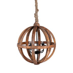 4-Light Wood Chandelier
