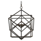 3-Light Metal Chandelier
