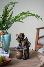 Decorative 3 Tier Water Fountain with Pot Design