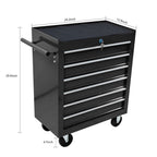 Rolling Tool Chest with 6 Drawers