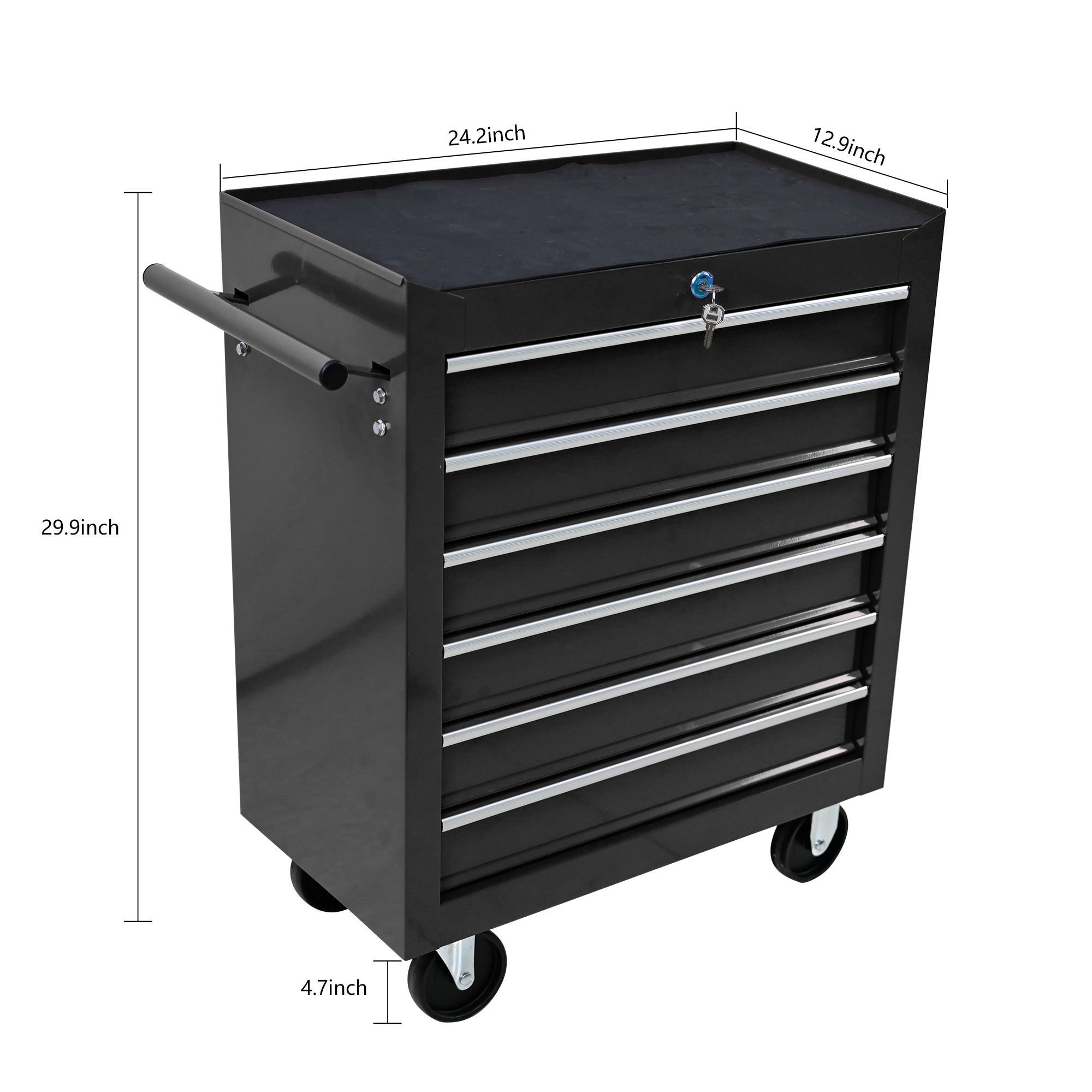 Rolling Tool Chest with 6 Drawers